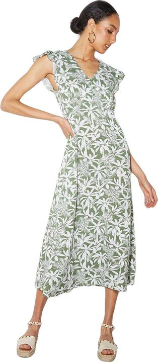 Immagine prodotto Dorothy Perkins Safari Vestito Midi Piccola Dettaglio a Bottone Volant Donna (40)