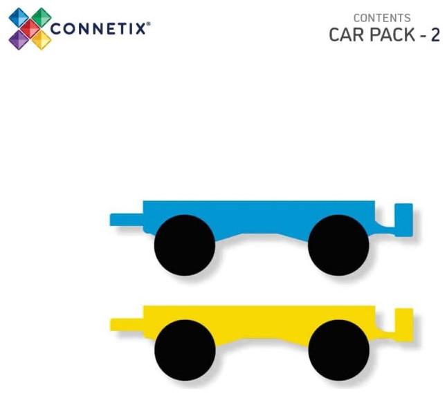 Immagine prodotto Connetix Confezione da 2 pezzi per auto, arcobaleno