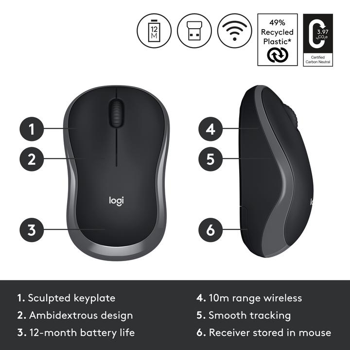 Image du produit Logitech M185 (Sans fil)
