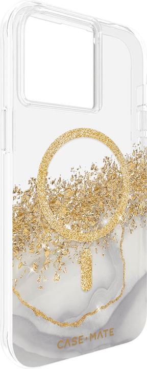 Actual product image Case-Mate Karat MagSafe - Case iPhone 15 Pro zdobione złotem (Marble) (Apple iPhone 15 Pro)