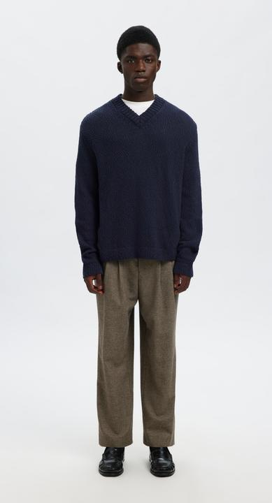 Image du produit Selected 100% Baumwoll Pullover mit V-Ausschnitt (S)