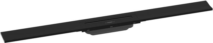 hansgrohe HG Caniveau de douche RainDrain Flex raccourcissable, montage mural 900mm noir mat (900 mm)