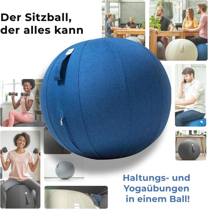 Actual product image Backerz Ergonomischer Sitzball für Büro 75 cm (75 cm)