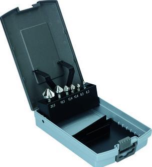 Immagine prodotto OK-Line 'Kit di punte per savasare HSS 1/4" E6.3 90° Ø: 6.3/8.3/10.4/12.4/16.5/20.5 mm in scatol... (6,3 - 20,5 mm)