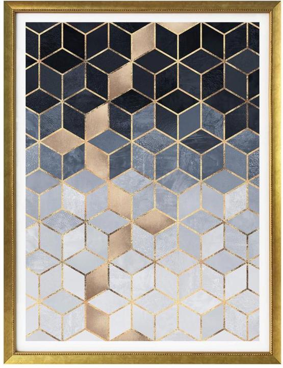 Image du produit Trenddeko Géométrie bleue (24 x 30 cm)