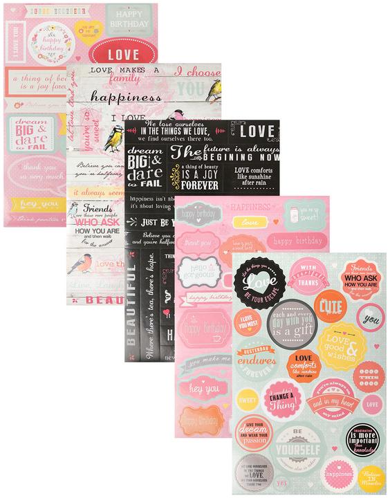 Produktbild I Am Creative Stickerbook Happiness (5 Sticker)