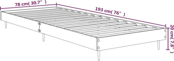 Image du produit vidaXL Bettgestell (100 x 200 cm)