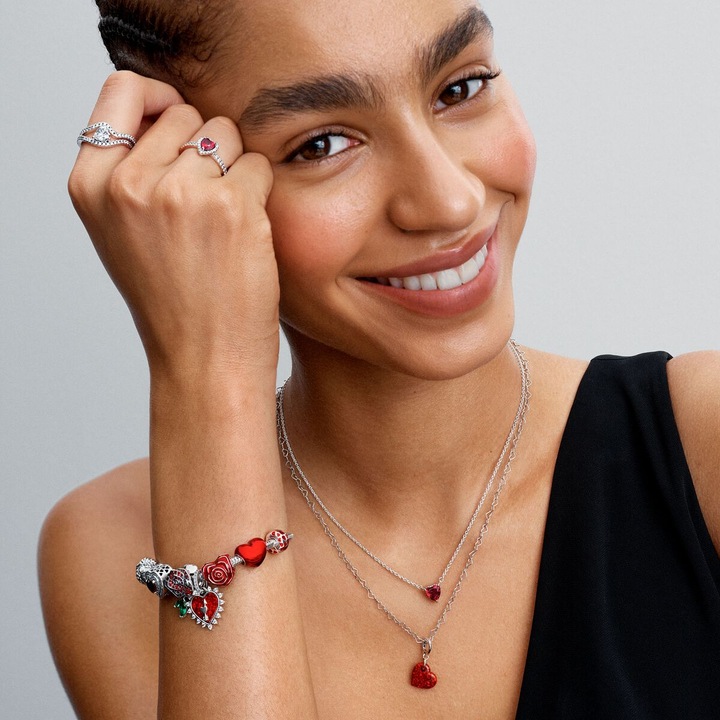 Produktbild Pandora Sparkling Rose in Bloom Charm (Sterling Silber 925)