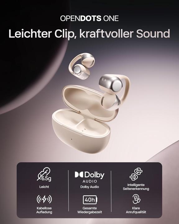 Produktbild Shokz OpenDots One Open-Ear-Kopfhörer (40 h, Kabellos)
