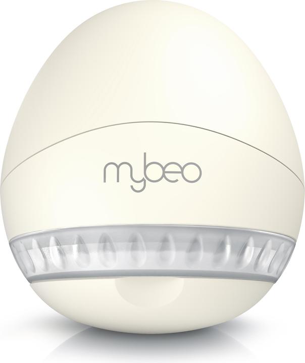 Actual product image Mybeo Lint shaver, electric rechargeable lint remover beige, safety switch, for clothing & upholstery
