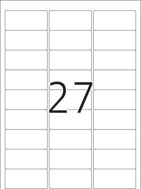 Actual product image HERMA A4 removable name labels