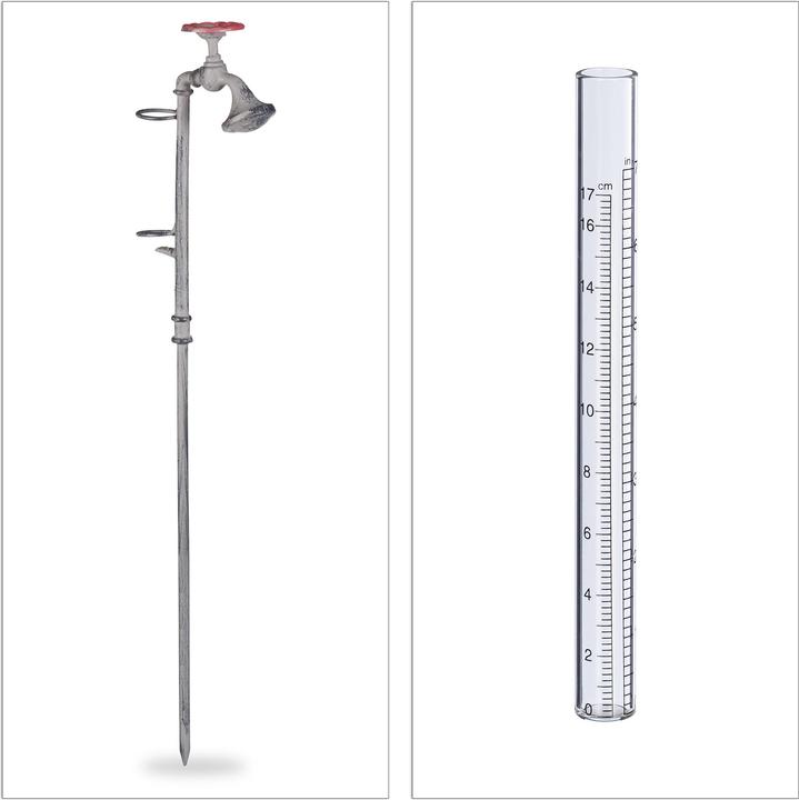 Produktbild Relaxdays Regenmesser Wasserhahn