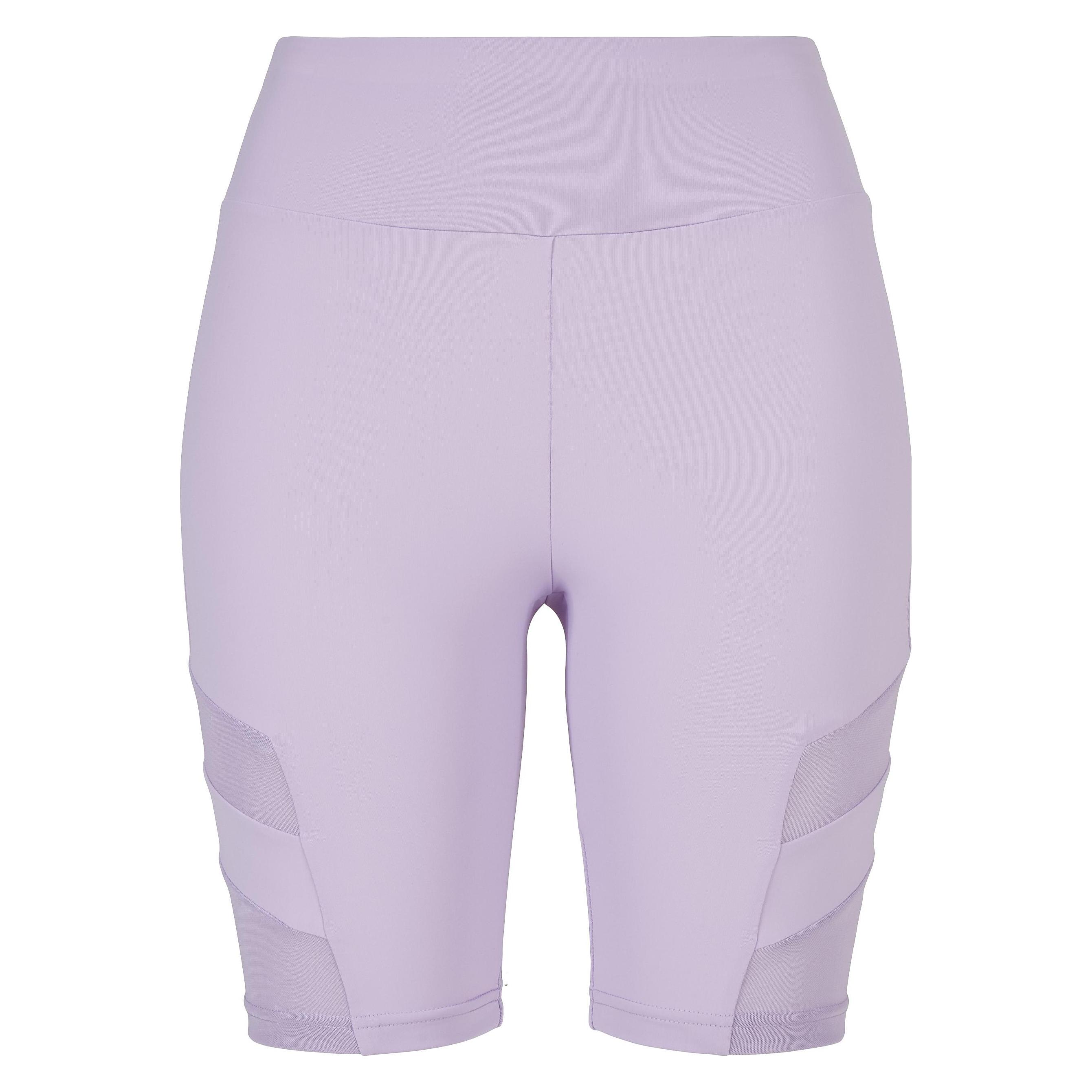 Urban Classics, Damen, Shorts, Ladies High Waist Tech Mesh Cycle Shorts - 12486, Violett, (M, S)