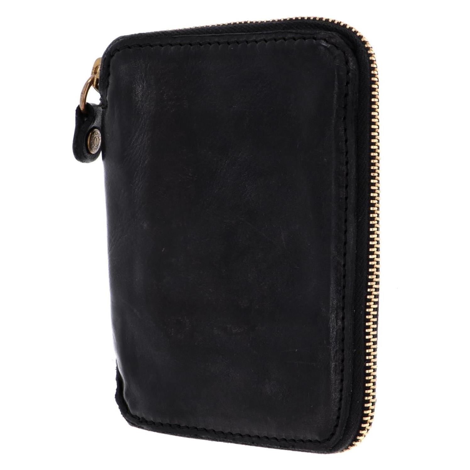 Campomaggi, Herren, Portemonnaie, Wallet, Schwarz