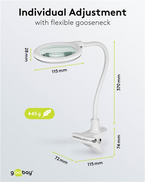 Produktbild Goobay LED-Klemm-Lupenleuchte