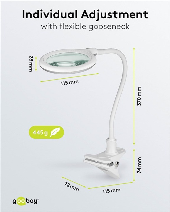 Produktbild Goobay LED-Klemm-Lupenleuchte, 6 W