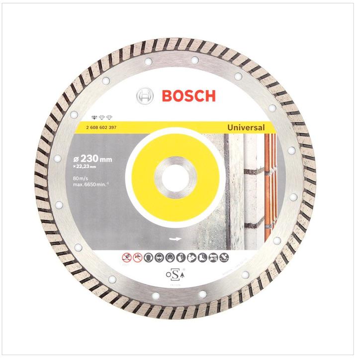 Produktbild Bosch Professional Zubehör Diamanttrennscheibe Standard for Universal Turbo, 230x22,23x2,5x10 mm, 1er-Pack