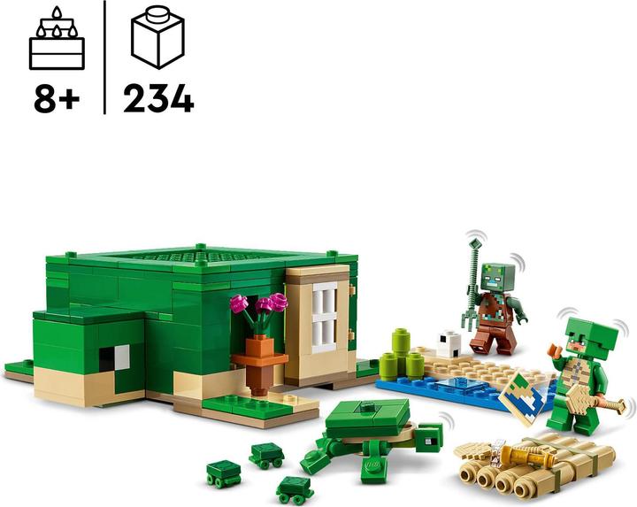 Immagine prodotto LEGO 21254 La casa sulla spiaggia della tartaruga (21254, LEGO Minecraft)