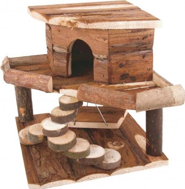 Produktbild Panama Pet Baumhaus für Nagetiere, Holz, 19x19x27,5cm