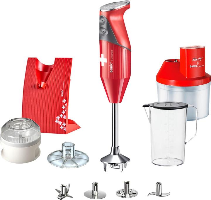 Bamix Mixeur 10 pi??ces rouge