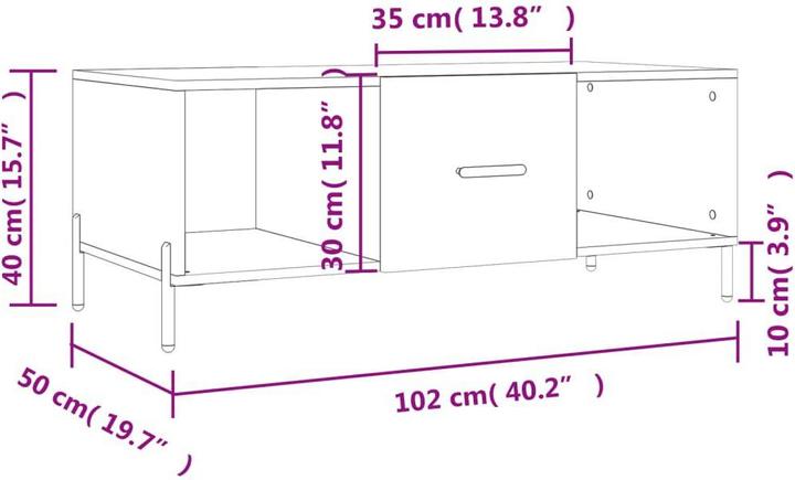Immagine prodotto vidaXL Niklas (102 x 50 x 40 cm)