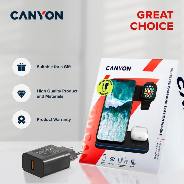 Image du produit Canyon Wireless Dock 3in1 (15 W)
