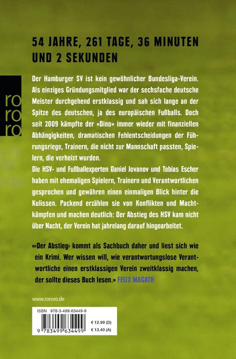 Produktbild Der Abstieg (Deutsch, Tobias Escher, 2018)