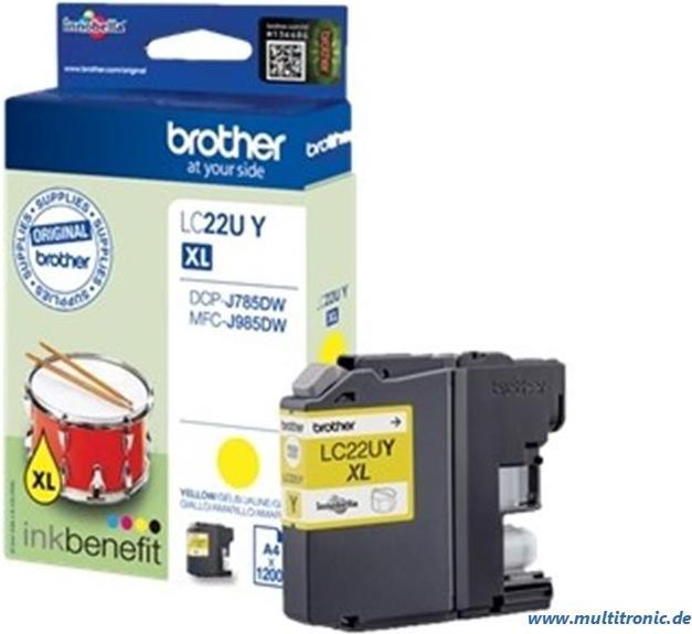 Produktbild Brother LC-22UY (Y)