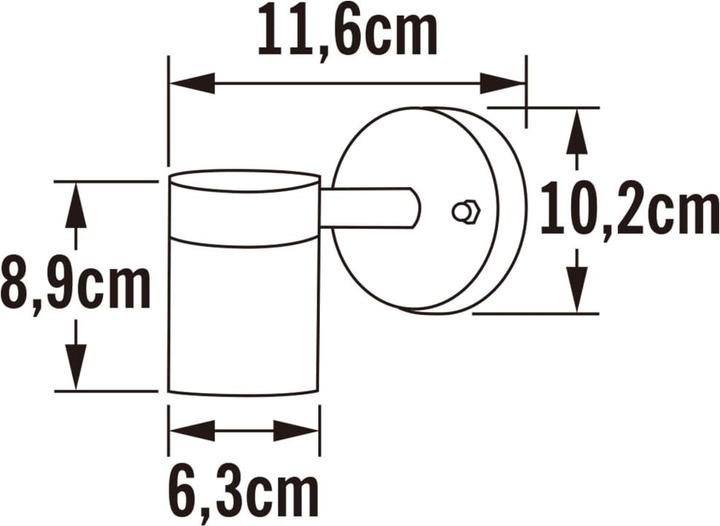 Immagine prodotto Konstsmide Lampada da parete da esterno Alogena GU10 (GU10, IP44)