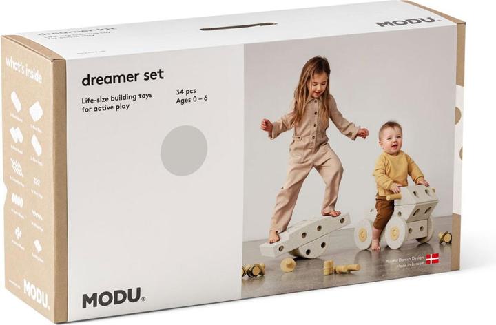 Produktbild Modu Dreamer-Set - XXL Bauset Balance-Spielzeug, Rutscher, Wippe