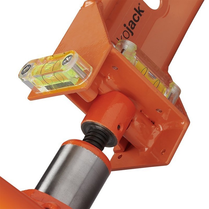 Actual product image ProPlus KoJack hydraulic caravan jack with spirit level for double axle
