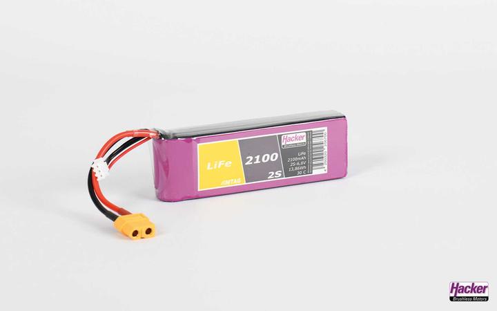 Produktbild Hacker LiFe Pack TF LiFe 2100mAh 2S MTAG (6.60 V, 2100 mAh)