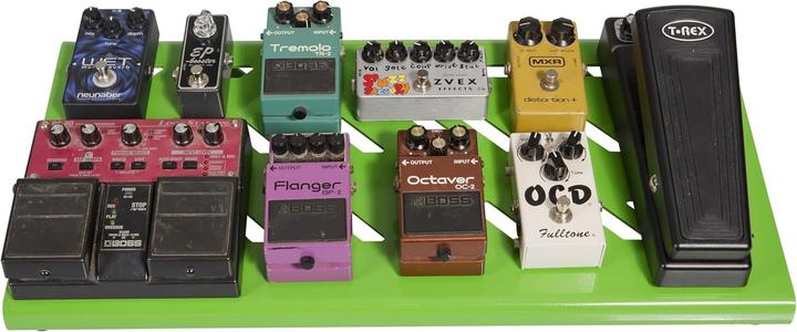 Actual product image Gator GPB-BAK-GR Aluminum pedal board green w/Carry Bag (Electric guitar)