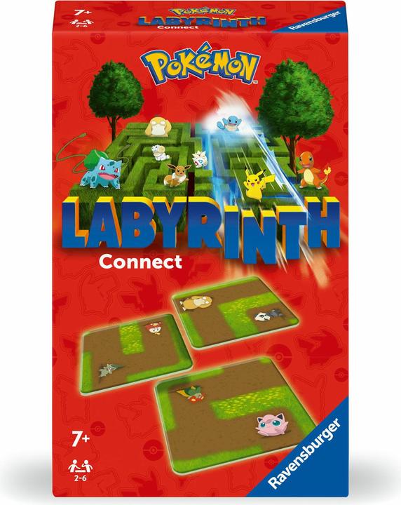 Produktbild Ravensburger 22579 - Pokémon Labyrinth Connect - Mitbringspiel für 2-6 Spieler ab 7 Jahren mit den (Deutsch, Spanisch, Französisch, Niederländisch, Italienisch, Portugiesisch, Englisch)