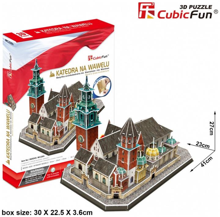 Image du produit Cubicfun PUZZLE 3D Cathédrale de Wawel 101 ELEMENTS (101 pièces)