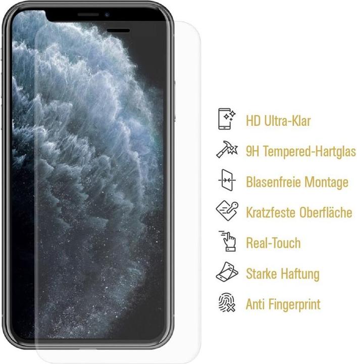 Actual product image Protectorking 3x 3D A++ real tempered 9H armoured glass CLEAR (3 Piece, Apple iPhone 11)