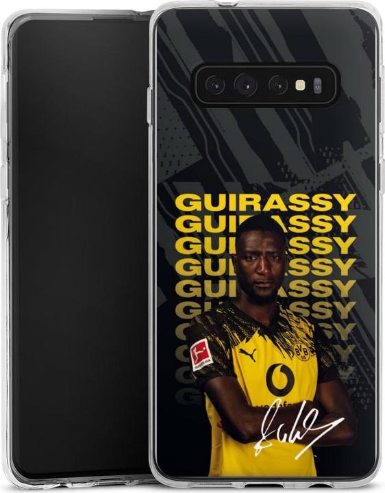 Actual product image DeinDesign Handyhülle für Samsung Galaxy S10 Plus Silikon Hülle Case Smartphone Schutzhülle BVB Borussia (Samsung Galaxy S10+)