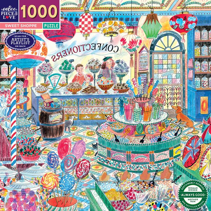 Eeboo - Puzzle 1000 pcs - Sweet Shoppe (EPZT631) (1000 Teile)
