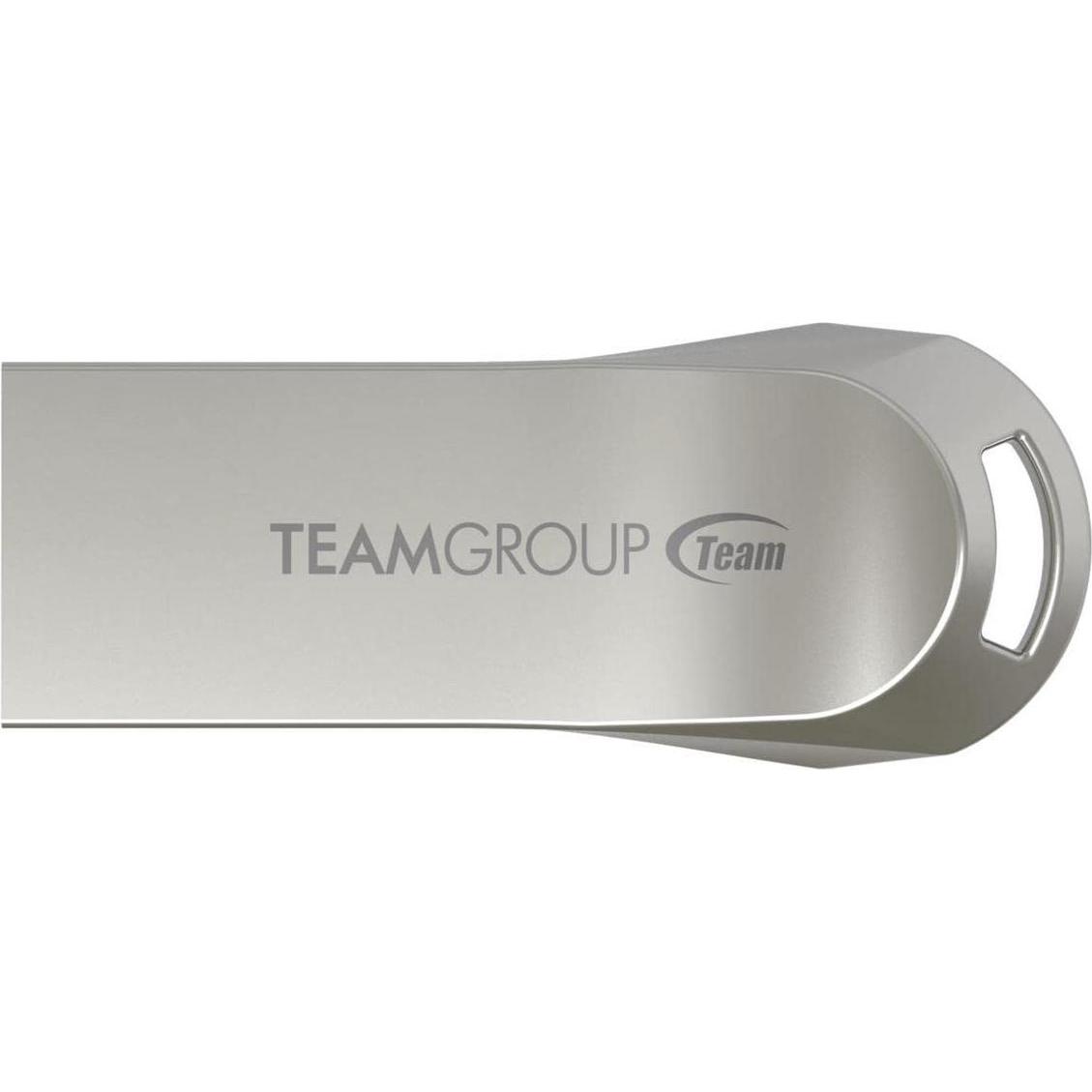 Team Group USB 32GB 100/XXX C222 U3.2 bk TEM (32 GB, USB-A), USB Stick, Silber