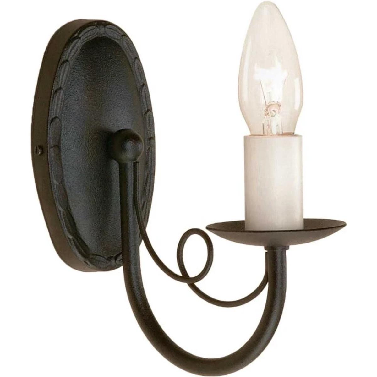 Elstead Lighting Schwarz Gartenbeleuchtung, Minster Wandleuchte E14 Made In Uk (E14, Ip20)