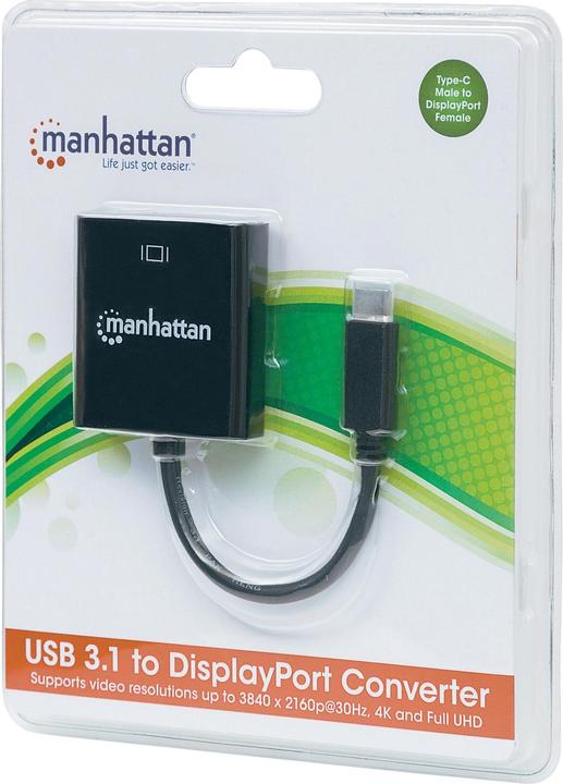 Produktbild Manhattan USB zu DisplayPort Adapter (DP, 21 cm)