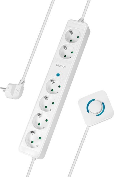 Produktbild LogiLink Steckdosenleiste,6xCEE 7/3,m.Fussschalter,1,5 (6x, 1.50 m)