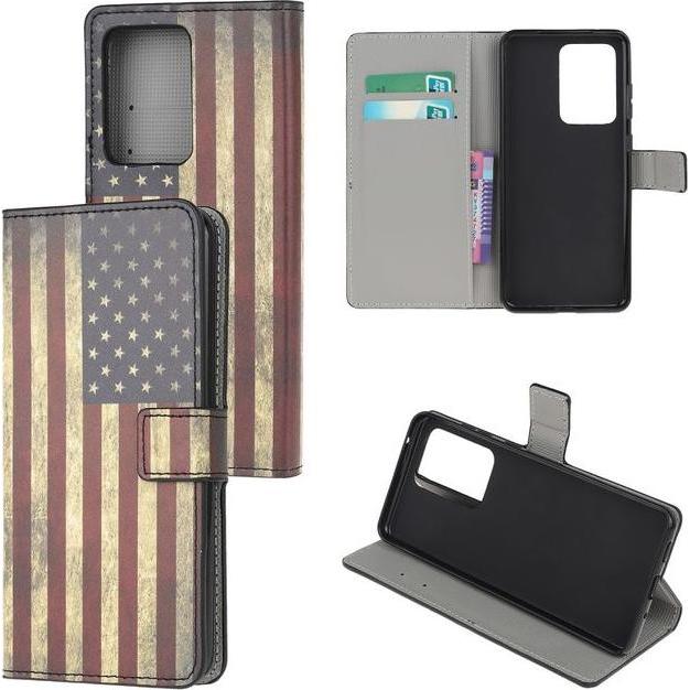 Thumbnail - MU Style Leder Bookcover Image Series (Samsung Galaxy S21 Ultra), Smartphone Hülle, Mehrfarbig
