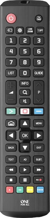 Image du produit One for All URC4911 - Télécommande de remplacement LG 2.0 (Télécommande spécifique à l'appareil, Infrarouge)