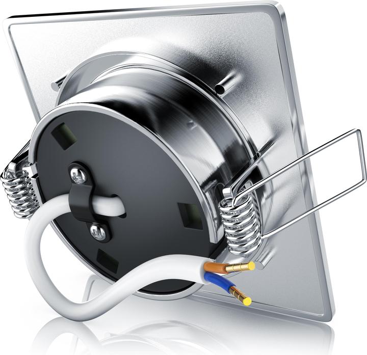 Produktbild Brandson 10x LED Einbaustrahler, schwenkbarer Deckenspot, Edelstahl, 320 Lumen, Deckenstrahler Warmweiss (320 lm)