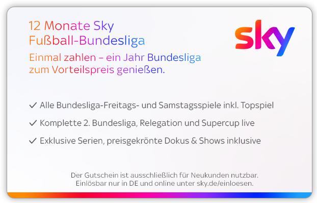 SKY Fussball-Bundesliga 12 Monate Digital Code (12 Months)