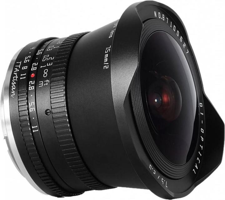 Produktbild TTArtisan 7.5 mm, f/2.0 (Sony E, APS-C / DX)