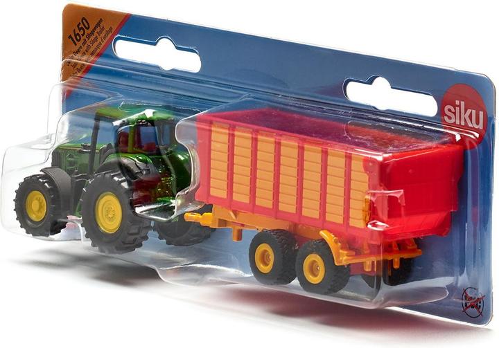 Produktbild Siku Claas Traktor mit Silagewagen