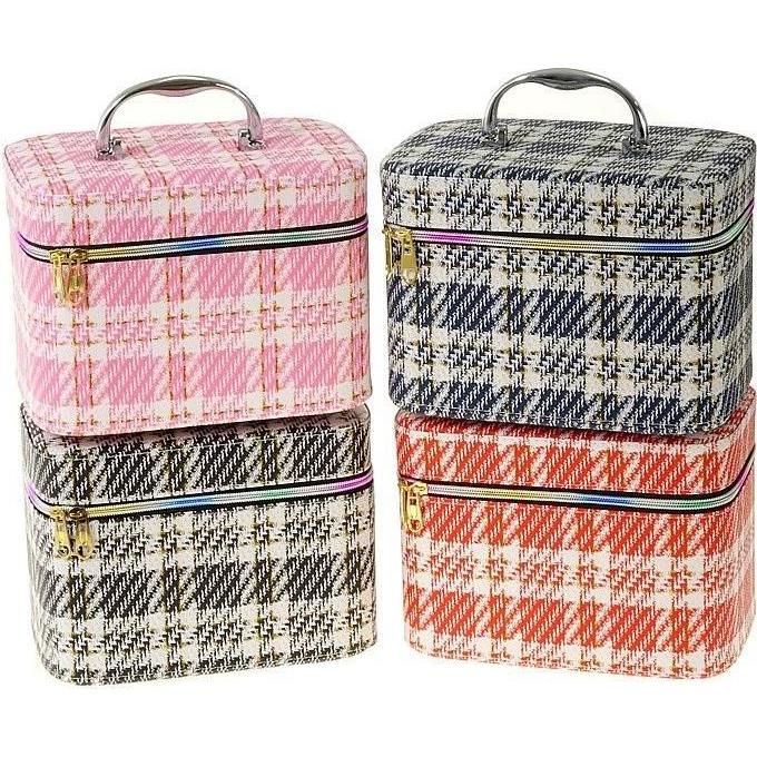 Adar, Specchio cosmetico, L-Gehäuse mit Reissverschlussspiegel 23x17x15cm MIX