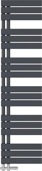 Actual product image Emke Bathroom Radiator Towel Rail Adjustable Temperature Control 160x40cm Anthracite 684W (718 W)